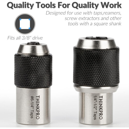 2-piece tap removal set, extraction tool with adjustable jaws, suitable for taps, tap pullers, and screw extractors 2