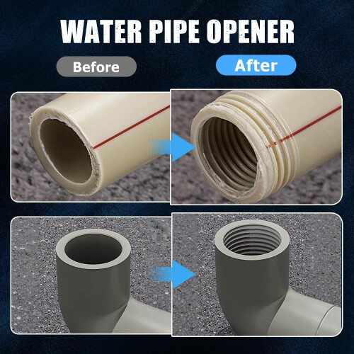 Pipe thread cutting tool, internal and external pipe threading tool, PVC water pipe threading kit, electric drill thread cutting tool 2