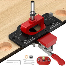 Cabinet hinge jig for 35mm hinges, aluminum alloy material with clamping function, concealed hinge jig fit