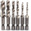 rouleaux droits métriques HSS à queue hexagonale de 1/4" pour forets et forets à filetage 1