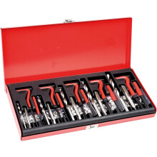Helical Wire Repair Kit, 166-Piece Metric HSS Drill Helical Repair Kit, M5 M6 M8 M10 M12 Helical Coil Lifting Tool Kit
