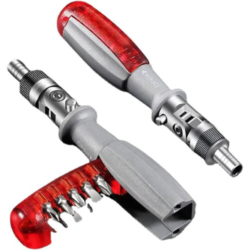 10-in-1 Ratchet Screwdriver with Bit Set, Screwdriver Set