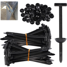 Universal nylon zipper loop, cable ties with pin and button design, heavy-duty zipper ties (100PCS)