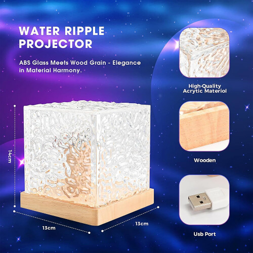 Northern Lights Projector - Rotating Ocean Wave Projector, 16 Color Changing Water Wave Lamp with Remote Control 1