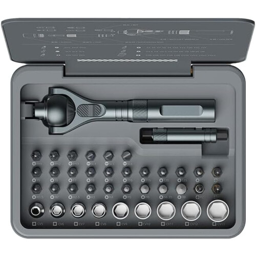 40-in-1 Multi-Bit Magnetic Screwdriver Set with Removable Ratchet Handle