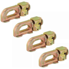 Rail en L à double goujon, rail d'ancrage en acier au carbone, accessoires de contrôle de chargement en métal pour plateau de camion ou remorque.