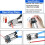 AWG 1/0-8 Battery Cable Crimping Tool Kit with Copper Ring Terminals, 60 Pieces, 8 Sizes 5