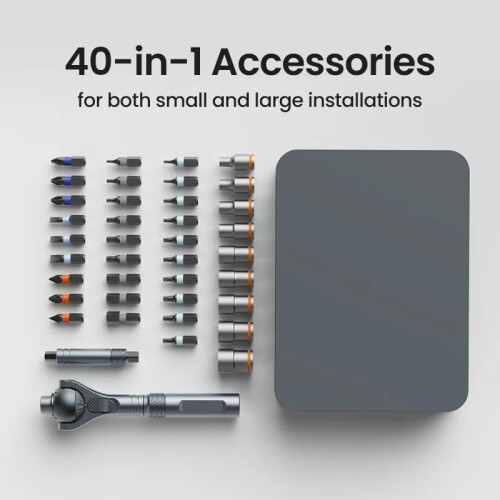 40-in-1 Multi-Bit Magnetic Screwdriver Set with Removable Ratchet Handle 1