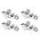 Pack of 4 solar panel grounding clamps, Standard solar panel grounding lug, Solar panel mounting brackets, Solar panel fasteners 1
