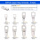 AWG 1/0-8 Battery Cable Crimping Tool Kit with Copper Ring Terminals, 60 Pieces, 8 Sizes 2
