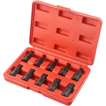 Intelligently designed 10-piece hex socket set for efficient use of manual wrenches on boats