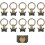 Venture L-Track spring-loaded adjustable tie ring - grey - 10 pieces 5