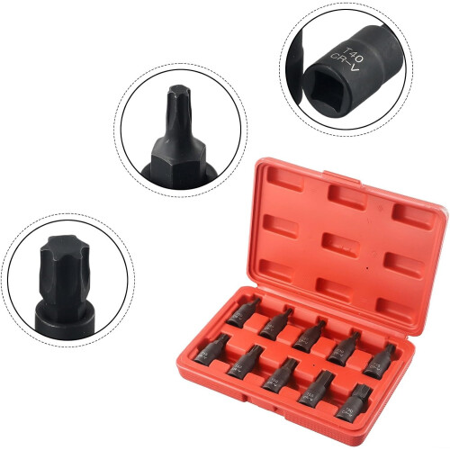 Intelligently designed 10-piece hex socket set for efficient use of manual wrenches on boats 2