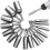 Deeper nut socket set, 5.5-19mm nut setting driver, 1/4" hex shank drill spindle set, 80mm long nut extractor socket 1