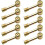 10PCS Eccentric Hammer Nut Screw Locking Nut for Furniture Panel Connection, Cabinet Drawer, Cupboard 1