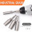 Deeper nut socket set, 5.5-19mm nut setting driver, 1/4" hex shank drill spindle set, 80mm long nut extractor socket 4