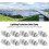 10 Pack Cable Clamp, Solar Panel Photovoltaic Nut, Solar Grounding Cable Clamp for Bare Wire, External Hex Copper Grounding Cable Clamp 4