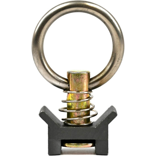 Venture L-Track spring-loaded adjustable tie ring - grey - 10 pieces 2