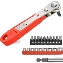 pc Right Angle Screwdriver, Ratchet Screwdriver, Mini Ratchet Set, Magnetic Phillips Right Angle for Tight Spaces, Mini Reversible Offset