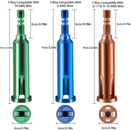 1/3pc Wire Twisting Tool, Wire Release and Twisting Tool, Small Wire Twisting Tool, Wire Nut Tool for Drilling, Nut Pilot 1