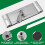 PCS No-flip Pole Sander Head for drywall with quick-release clamps and Universal Coarse Thread Wall/Ceiling Sander, head only 4