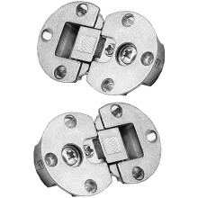 2 pieces 90 degree adjustable back flap hinge page turning axis cabinet door hidden drop hinge for folding dining table with mounting screws