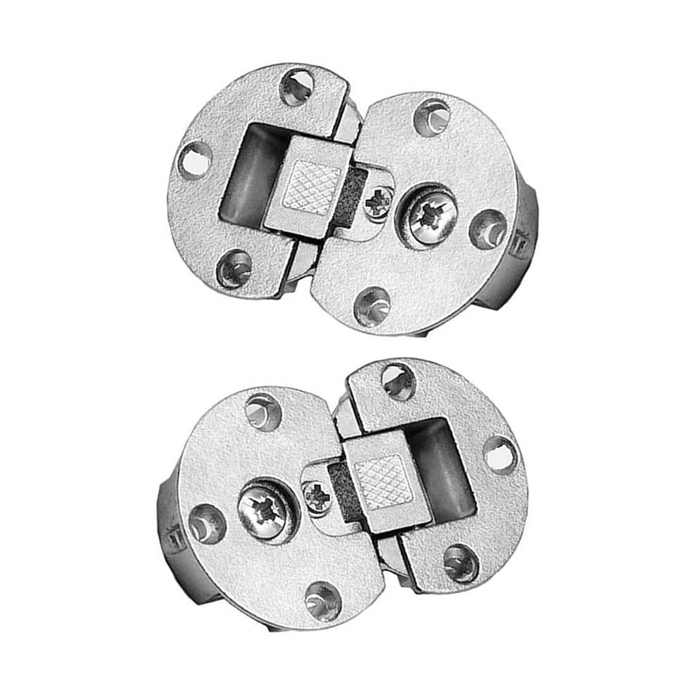 2 Pieces 90 Degree Adjustable Back Flap Hinge Page Turning Axis Cabinet Door Hidden Drop Hinge For Folding Dining Table With Mounting Screws 756594254755