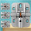 180-degree adjustable hinge, locking folding hinge, adjustable door hinge, sheet table hinge, 4 pieces. Easy installation, easy to use. 4