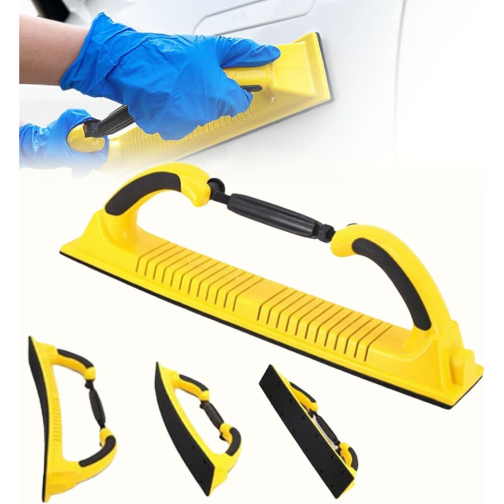 Multifunctional Manual Sanding Block For 70Mm Mesh Sand, Adjustable Radius Flex Longboard Sanding File Block With Hook And Loop Support 756594254571