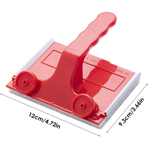 Edge wall trimmer for painting with replaceable polyamide fiber pad, 120mm x 90mm roller applicator 1