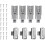4pcs Reverse Folding Sliding Door Hinged Wardrobe Bi-folding Wardrobe 1