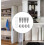 4pcs Reverse Folding Sliding Door Hinged Wardrobe Bi-folding Wardrobe 5