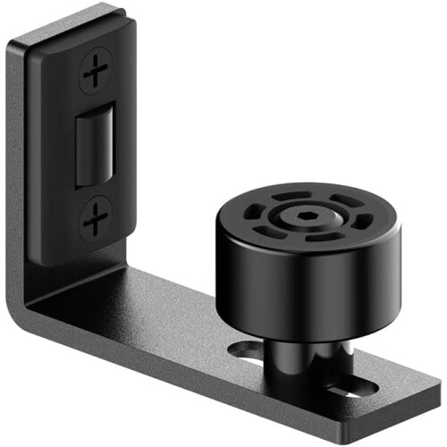 Adjustable sliding barn door roller floor guide, wall/door bottom guide