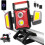 Rechargeable work light, 4000LM magnetic work light - Clamp/tripod mount, 5-mode portable wireless floodlight 1