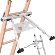 Ladder Stabilizer, Adjustable Leg Extension Ladder Standoff, Heavy Duty Wall Ladder Accessories for Roof Gutter, Easy to Use, 330 lbs