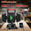 Rechargeable work light, 4000LM magnetic work light - Clamp/tripod mount, 5-mode portable wireless floodlight 3