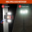 Rechargeable work light, 4000LM magnetic work light - Clamp/tripod mount, 5-mode portable wireless floodlight 5