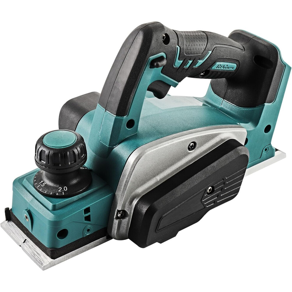 18V Li-Ion Cordless Electric Wood Planer, 82Mm Width And 2Mm Depth, For Diy Furniture, Green 756594255448