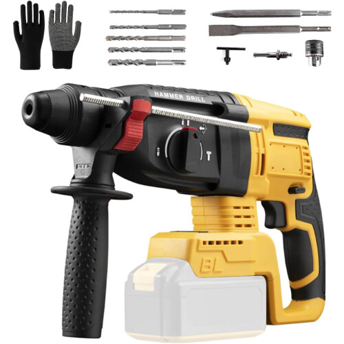 Dewalt 20V Cordless Rotary Hammer Drill Compatible, Compact Brushless Hammer Drill, Bare Unit