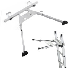 Ladder stabilizer, Adjustable load capacity 380lb, Roof ladder with non-slip rubber bottom pad, Heavy-duty ladder stabilizer for roof gutters