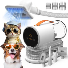 Dog vacuum cleaner for shedding, 12000Pa suction dog grooming kit, 2L dust cup, 3 levels