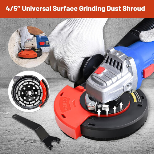 Poussière de meulage de surface universelle pour meuleuses d'angle de 115/125 mm 2