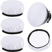 7"/18 cm Lichtdiffusor, 4 Stück Diffusor-Lampensocken, weiche Abdeckung, weiß, Standard-Stoffdiffusoren, Lampensocken, mildern das Licht.