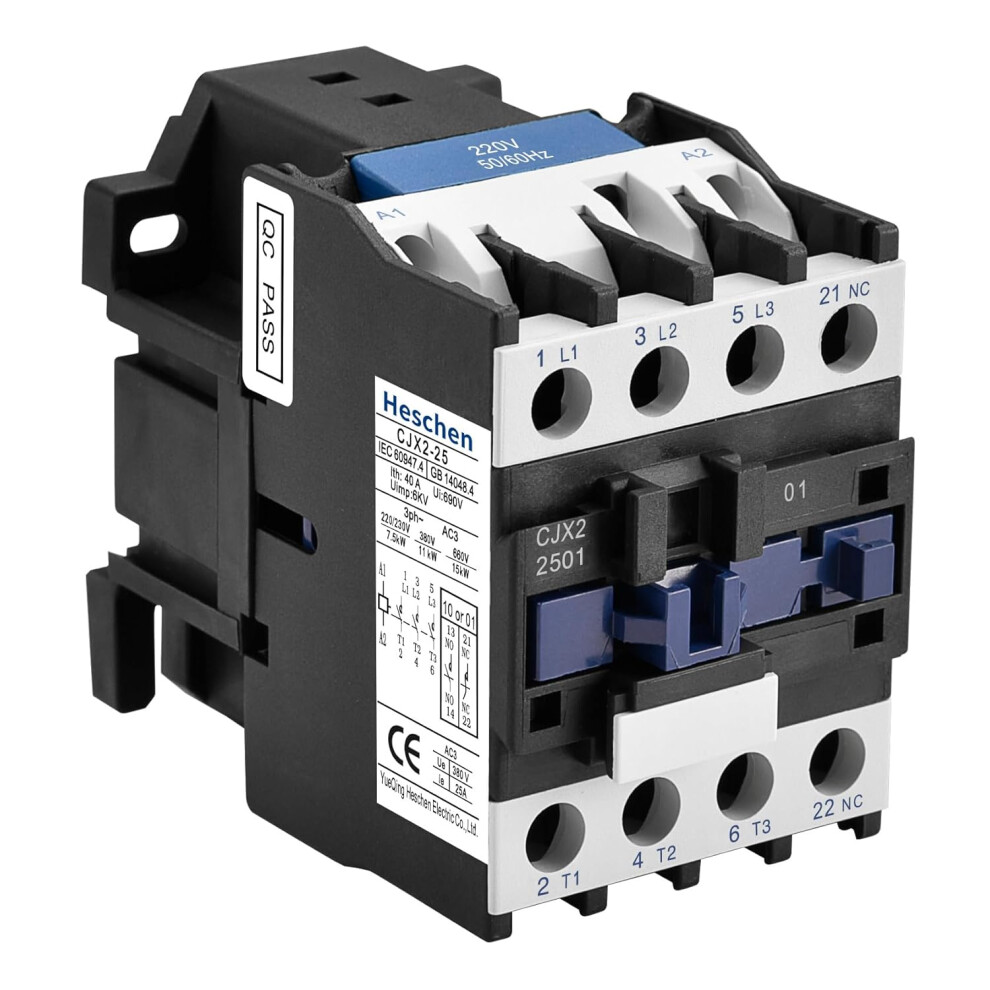 Photos - Other Electrical Equipment AC contactor, CJX2-2501, 220V 50/60Hz coil, 3P, 3 poles, normally closed, i.e. 25A, Ue 380V