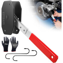 Brake caliper compression tool, 4-in-1 universal disc caliper tool, 360 swivel ratchet compressor for automotive brake repair and installation