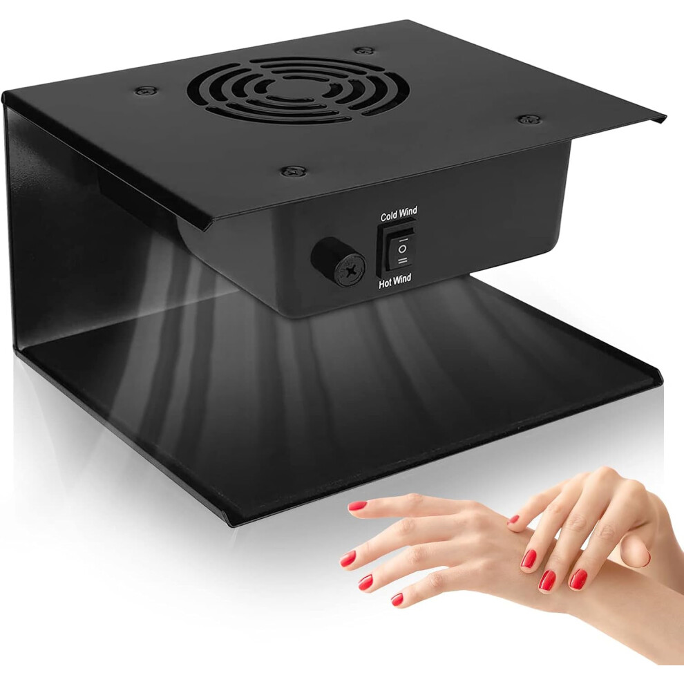 Nail Drying Fan For Regular Polish, 110V 300W Professional Nail Drying Fan With Hot And Cold Air For Hands And Feet 756594466370