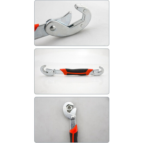 Pipe Wrench Set Multifunction Adjustable Open Torques Wrench Spanner Quick Opening Small Hand Tool 2