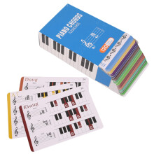Flash Cards, Piano Chords Chart, Piano Chord Chart and 120 Sheet Cards, Educational Music for Adults, Children, Music Learners