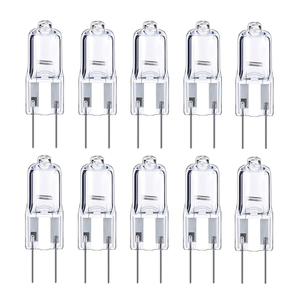 10X G6.35 Halogen Bulb 20W Dimmable 12V Gy6.35 Warm 2700K Halostar White 9412369294807