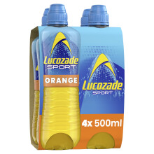 Lucozade Sport Body Fuel Orange 4x500ml Isotonic sports drink with Electr